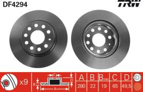  DF4294 - JGO DISCOS DE FRENO DELANTEROS