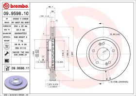 BREMBO 09959810 - DISCOS DE FRENO DELANTEROS