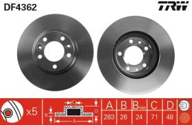  DF4362 - JGO DISCOS FRENO