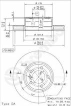 BREMBO 09916610 - DISCOS DE FRENO DELANTEROS