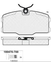 Icer 180470700 - PASTILLAS FRENO MOTO ICER