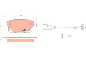  GDB1725 - PASTILLAS DE FRENO TRASERAS