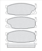  141504000 - PASTILLAS DE FRENO DELANTEROS