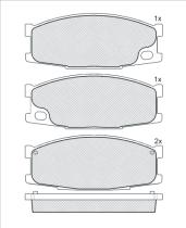 Icer 141504000 - PASTILLAS DE FRENO DELANTEROS