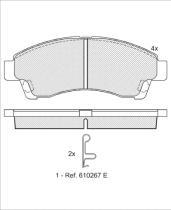  141324000 - PASTILLAS FRENO MOTO ICER