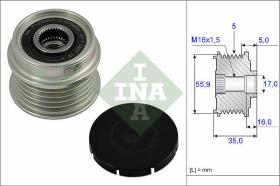 LUK - INA - FAG 535000410 - POLEA LIBRE DE ALTERNADOR