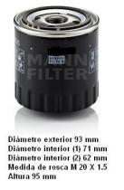 W92025 - FILTRO ACEITE