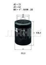 Mahle OC585 - FILTRO ACEITE                   [*]