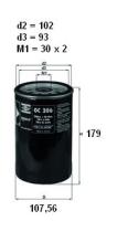 Mahle OC206 - FILTRO ACEITE                   [*]