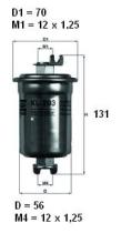  KL203 - FILTRO COMBUSTIBLE              [*]