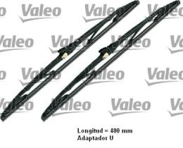 Valeo 567829 - U48 BLISTER 2 ESCOBILLAS SILENCIO