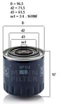  WP914 - [*]FILTRO COMBUSTIBLE