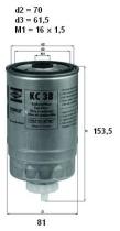 Mahle KC38 - FILTRO COMBUSTIBLE              [*]