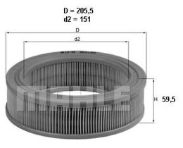 Mahle LX48 - FILTRO AIRE                     [*]