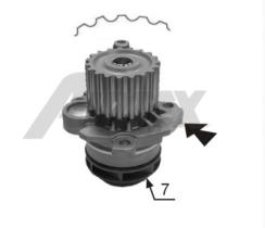 Airtex Lai 1774 - BOMBA DE AGUA VW, AUDI, SEAT