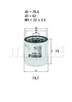 Mahle OC614 - FILTRO ACEITE                   [*]