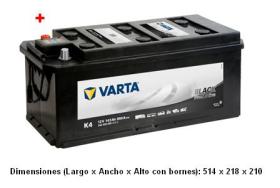 Varta K4 - PROMOTIVE BLACK-HUMEDA 12V 143AH 950EN