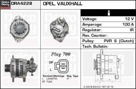 Delco Remy DRA4228 - ALTERNADOR VAUXHALL,OPEL