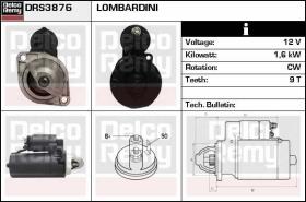 Delco Remy DRS3876 - ALTERNADOR LOMBARDINI