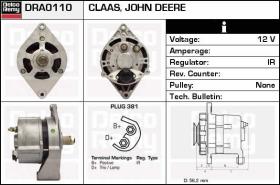  DRA0110 - ALTERNADOR CLAAS,EICHER,HATZ,HUERLI
