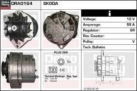 Delco Remy DRA0164 - ALTERNADOR SKODA