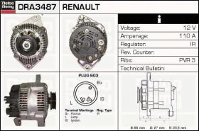 Delco Remy DRA3487 - ALTERNADOR RENAULT