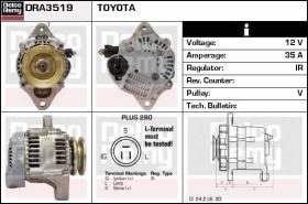 Delco Remy DRA3519 - ALTERNADOR TOYOTA