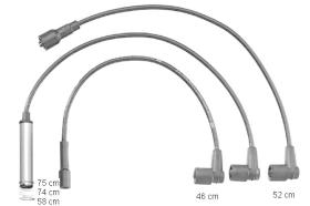 Beru ZEF665 - JUEGOS DE CABLES