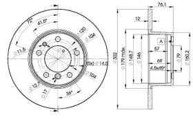 BREMBO 08514120 - DISCOS DE FRENO DELANTEROS
