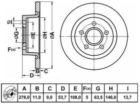 BREMBO 08A29710 - DISCOS DE FRENO TRASEROS