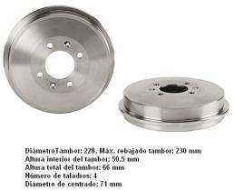 BREMBO 14328310 - TAMBORES