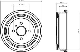 BREMBO 14771510 - TAMBOR DE FRENO