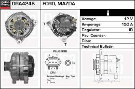 Delco Remy DRA4248 - ALTERNADOR FORD,MAZDA