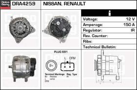 Delco Remy DRA4259 - ALTERNADOR NISSAN,RENAULT