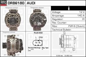 Delco Remy DRB6180 - ALTERNADOR AUDI