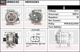 Delco Remy DRB6340 - ALTERNADOR MERCEDES