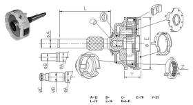 Ghibaudi 2316 - EJE REDUCTOR