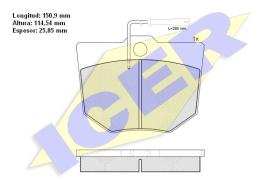 Icer 120404000 - PASTILLAS DE FRENO TRASERAS HANOMAG