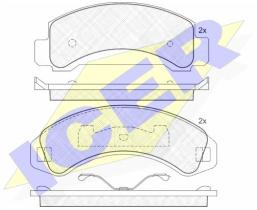 Icer 141055 - PASTILLAS DE FRENO DELANTERAS