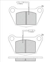 Icer 141456000 - PASTILLAS FRENO MOTO ICER