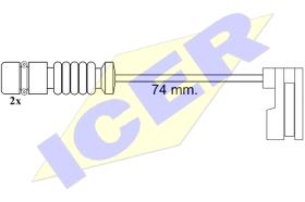 Icer 610397E - INDICADOR DESGASTE CAMION 2UD.74MM.