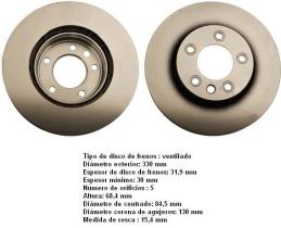  DF4763S - DISCO DE FRENO DEL. DERECHO TURISMO