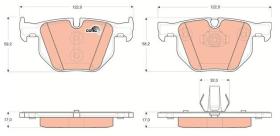 TRW GDB1730 - PASTILLAS DE FRENO TURISMO