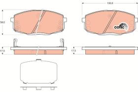 TRW GDB3450 - PASTILLAS DE FRENO DELANTERAS
