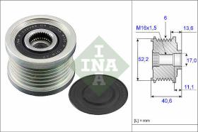 LUK - INA - FAG 535004410 - POLEA LIBRE DE ALTERNADOR