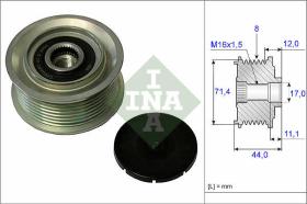 LUK - INA - FAG 535005510 - POLEA LIBRE DE ALTERNADOR