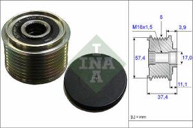 LUK - INA - FAG 535006810 - POLEA LIBRE DE ALTERNADOR