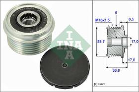 LUK - INA - FAG 535007410 - POLEA LIBRE DE ALTERNADOR