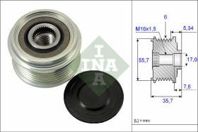 LUK - INA - FAG 535007710 - POLEA LIBRE DE ALTERNADOR