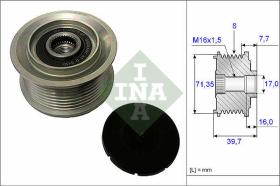 LUK - INA - FAG 535007810 - POLEA LIBRE DE ALTERNADOR    [ANUL]